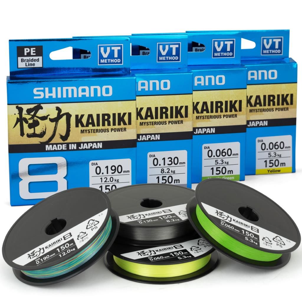Yeni Shimano Kairiki 8 300mt Mantis Green 0.16mm/10.3kg