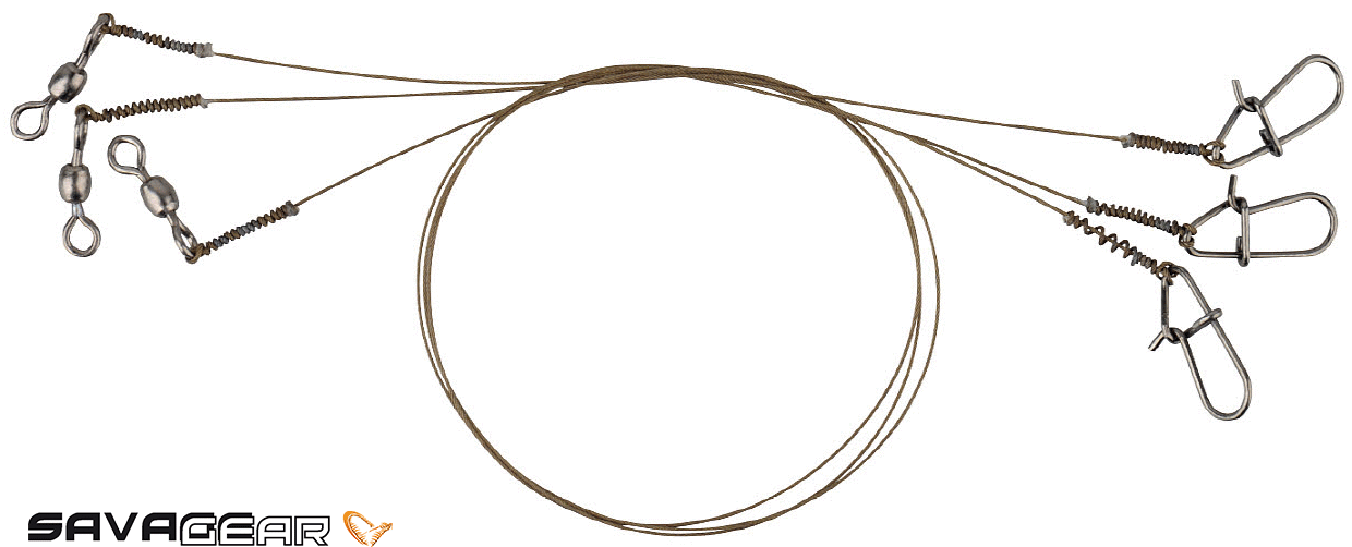 Savage gear Raw49 Uncoated Trace 20 cm 0.27 mm 7 kg Lrf Teli (3 pcs)