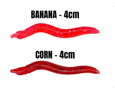 Effe 4 cm Aromalı  Yüzen Solucan silikon yem