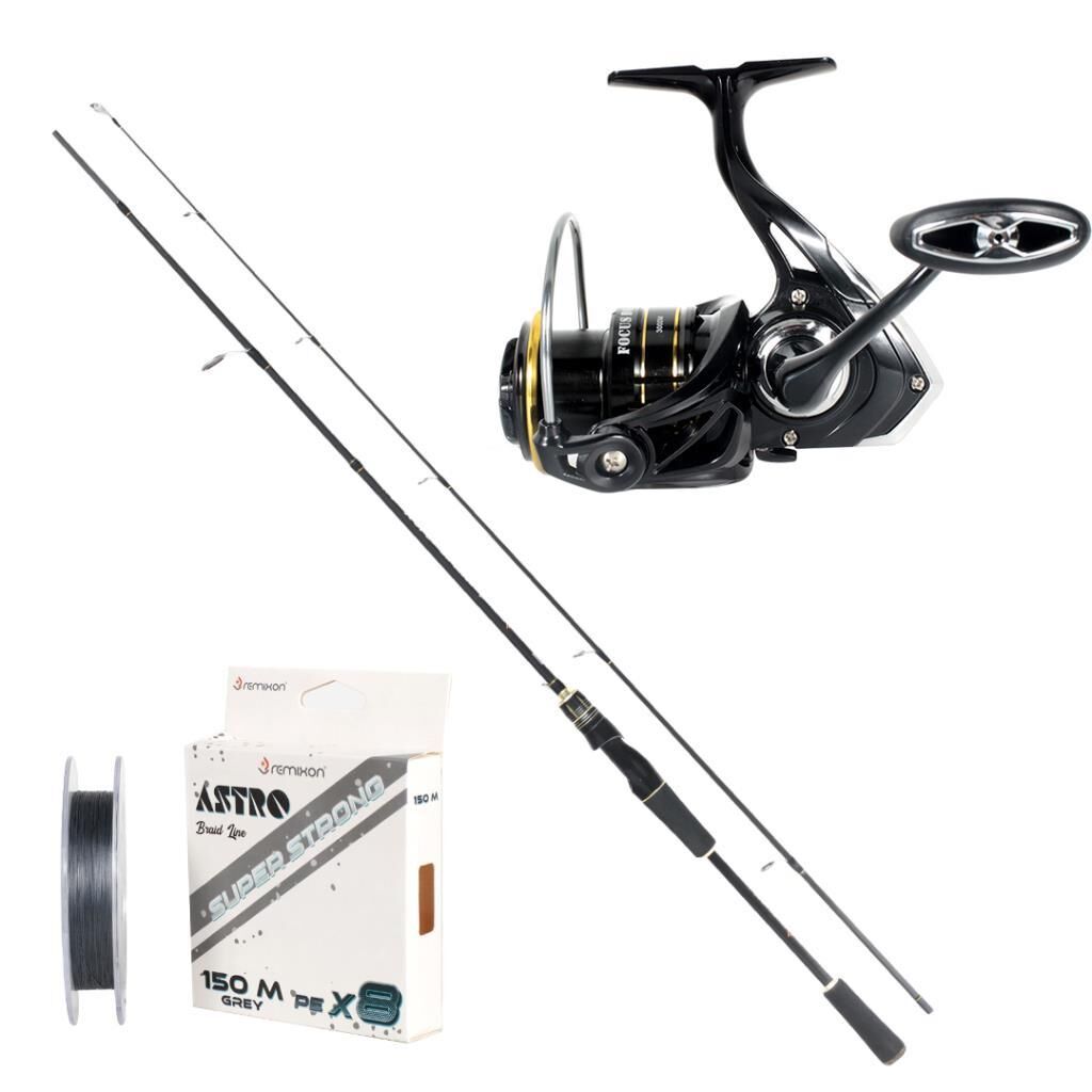 Remixon Focus BG 2.70cm 5-35gr Kamış + BG 4000 M 5+1 Bilya Makina Spin Set