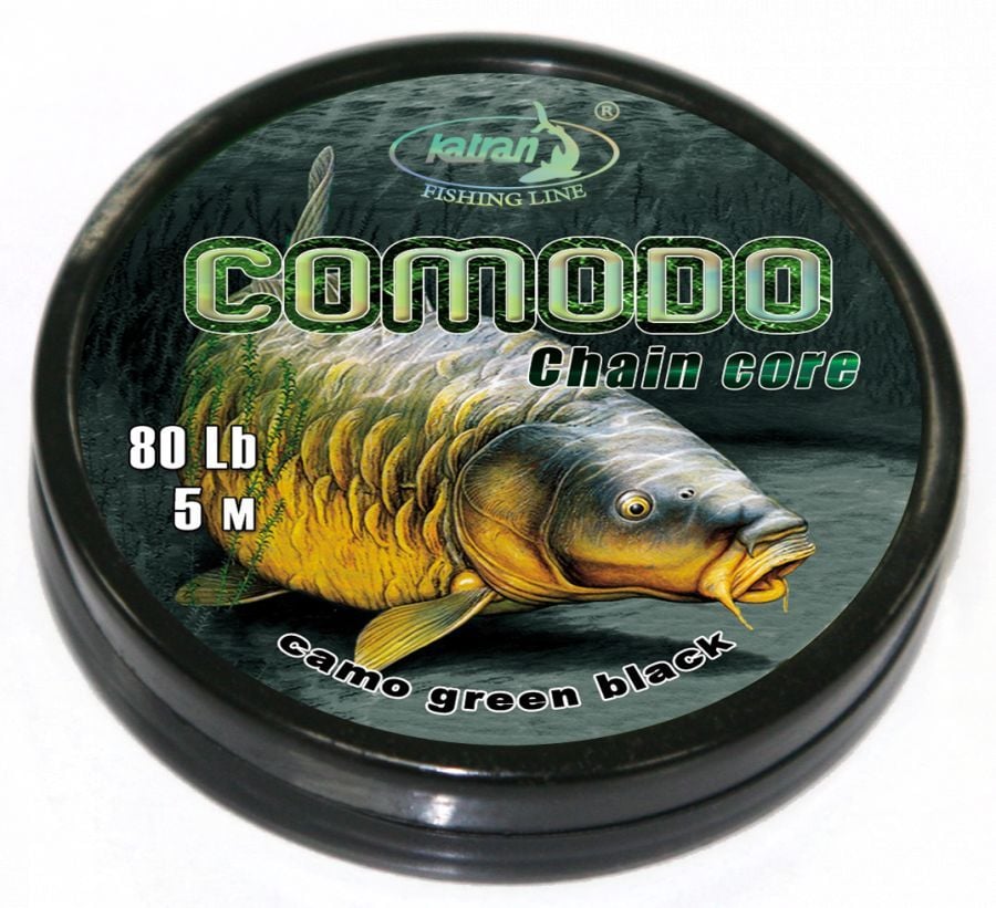 Katran Comodo Chaincore(Leadcore) 5mt 80lb Camo Green Black