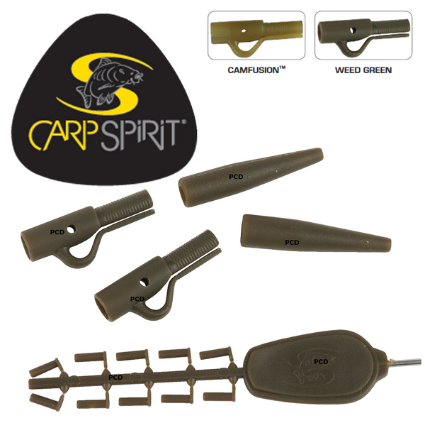 Carp Spirit Lead Clips x10 Weed Green
