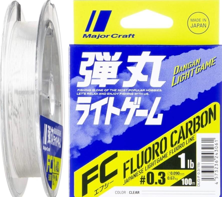MC Dangan Fluoro Shock Leader DLG-0.3/0,090mm/1Lb/0.67kg/100mt.