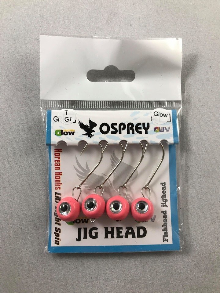 Osprey Hareketli Gözlü Pembe LRF 7 gr Jighead