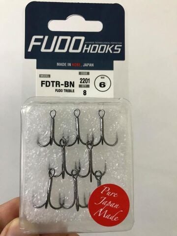Fudo 2201 Treble Üçlü Black Nickel İğne No 6