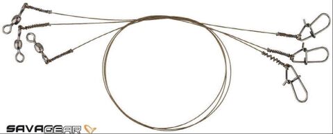 Savage gear Raw49 Uncoated Trace 20 cm 0.27 mm 7 kg Lrf Teli (3 p