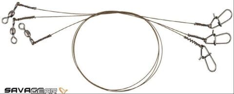 Savage gear Raw49 Uncoated Trace 20 cm 0.27 mm 7 kg Lrf Teli (3 p