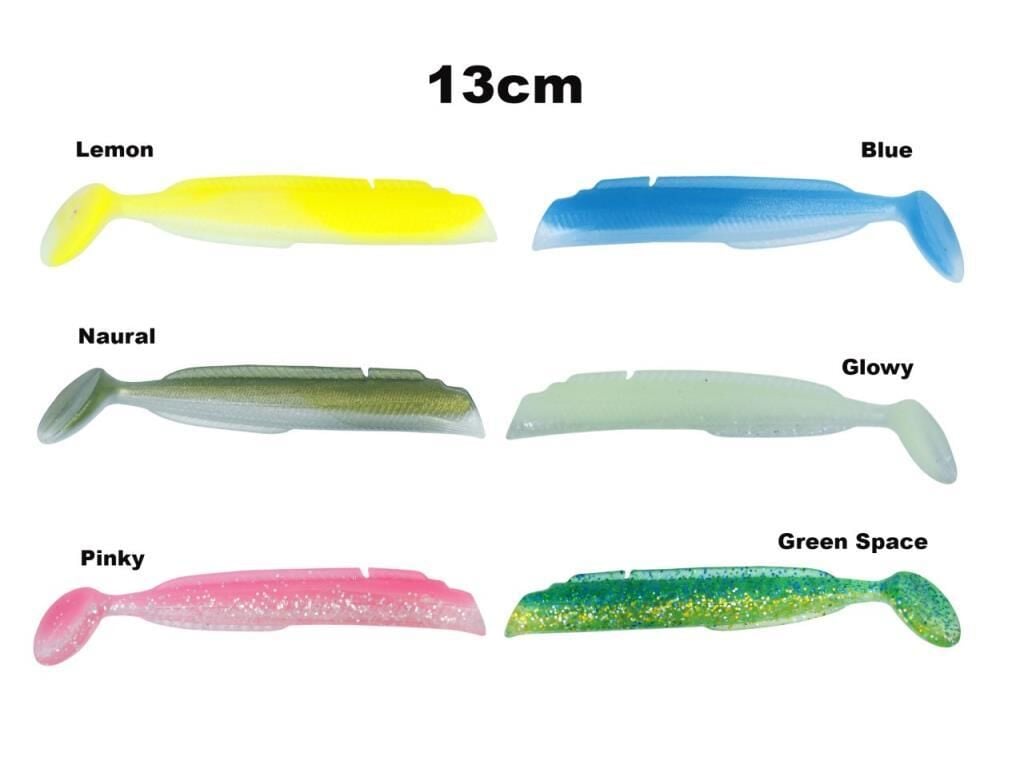 Fujin Salt Eel Body 13cm x3 Silikon Yem Gövde