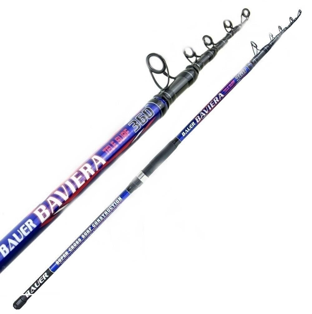Bauer Baviera 390cm Teleskopik Surf Olta Kamışı 100-200 Gr