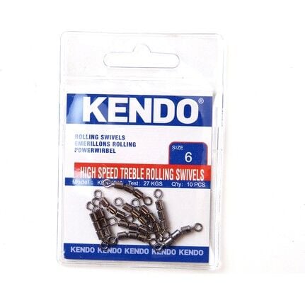 Kendo Treble Rolling Swivels Yüksek Kalite Olta Fırdöndü
