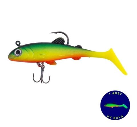 Fishack 10cm 15gr Üçlü İğneli UV Boyalı  Suni Yem