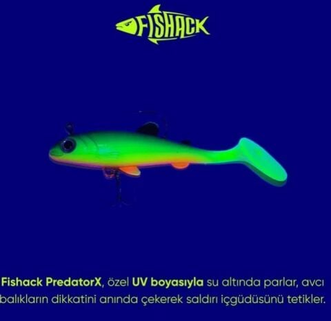 Fishack 10cm 15gr Üçlü İğneli UV Boyalı  Suni Yem