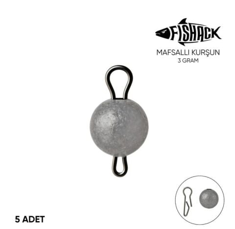 Fishack  Mafsallı Kurşun 3 gr