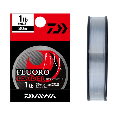 Daiwa Gekkabijin Fluoro Leader 2 LB #0.5mm-30 mt N.clear