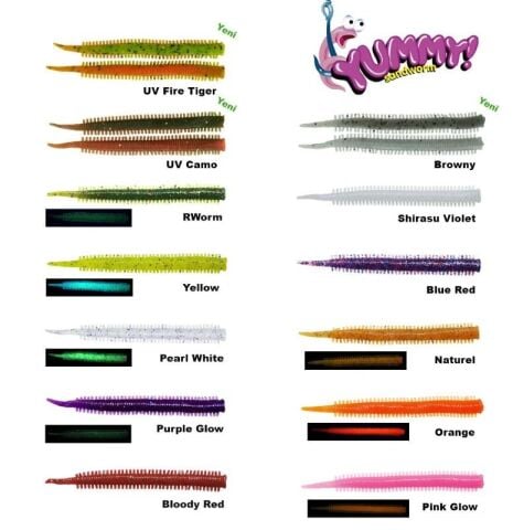 FUJIN Yummy Sandworm 7cm LRF Silikonu