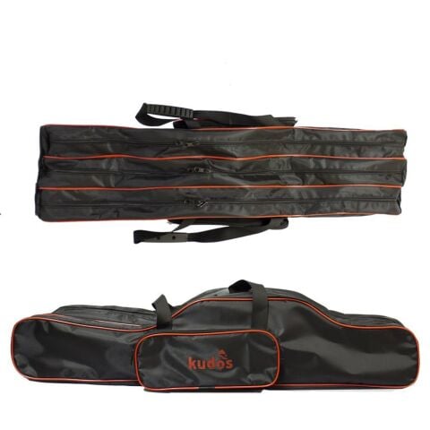 Kudos 3 Gözlü 140 cm Siyah Olta Çantası