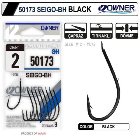 Owner 50173 Seigo-Bh Siyah Tırnaklı