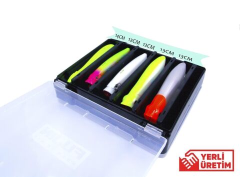 Fujin Tackle Box FTB145DS Çift Taraflı Maket Balık Kutusu