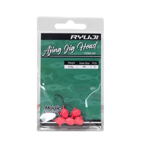 Ryuji Ajing Pink Glow Jig Head
