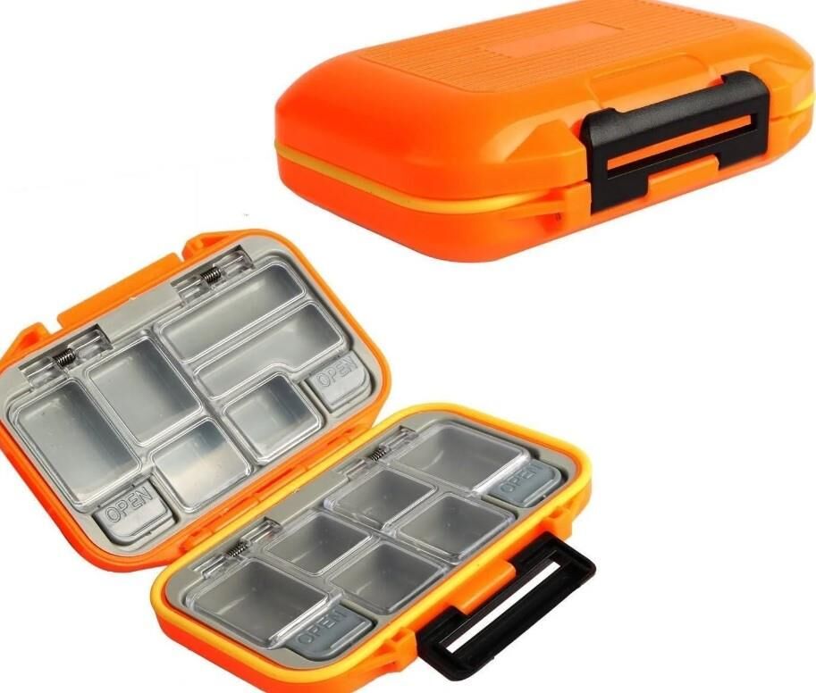 Oskar Su Geçirmez 12 Göz Fırdöndü Klips Kutusu - Turuncu