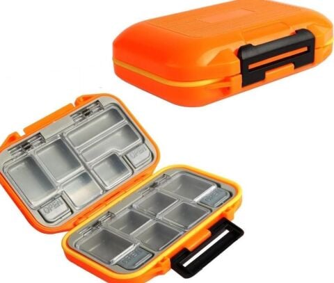 Oskar Su Geçirmez 12 Göz Fırdöndü Klips Kutusu - Turuncu