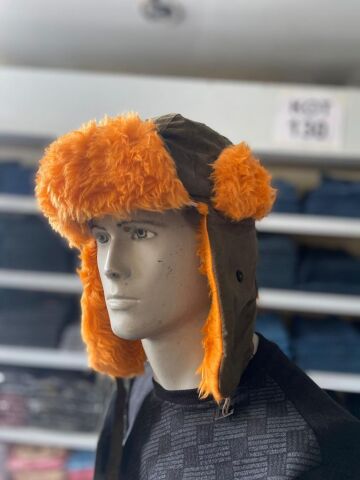 Remington Haki-Turuncu Kışlık Şapka