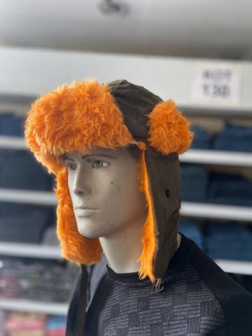 Remington Haki-Turuncu Kışlık Şapka