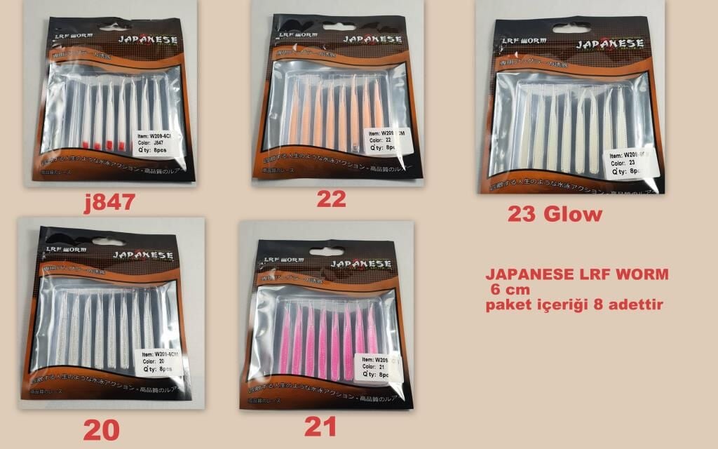 Japanese Lrf Silikonu 6cm