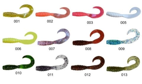 River Twister Tail 6cm 10 pcs Sİlikon yem