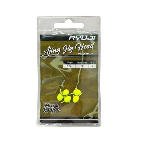 Ryuji Ajing Yellow UV Jig Head