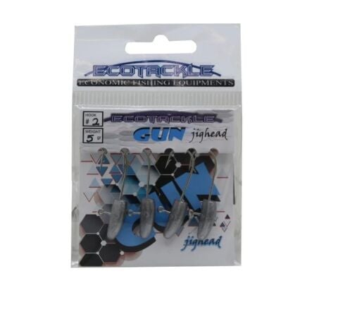 Ecotackle Gun Lrf Jighead #6 (4pcs)