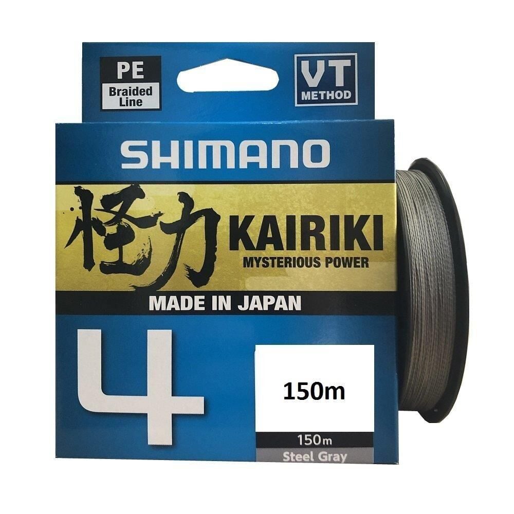 Shimano Kairiki 4  Kat 150mt Steel Gray 0.10mm / 6.8 kg