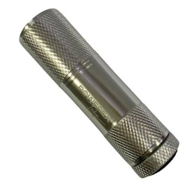 Powerex UV Mor Işık El Feneri (Krom Gövde)