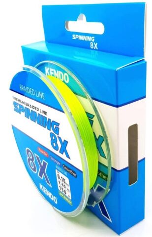Kendo Spınnıng 8X Fıghtıng 150 mt Örgü ip (Apple Green)