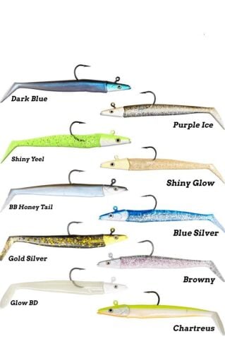 Fujin Zand Eel 11cm 7gr-14 gr Double Body+Head Silikon Balık
