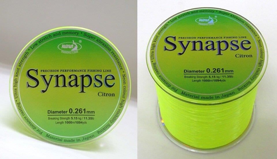 Katran Synapse Citron 0,37mm 8.77 kg 1000 mt Misina