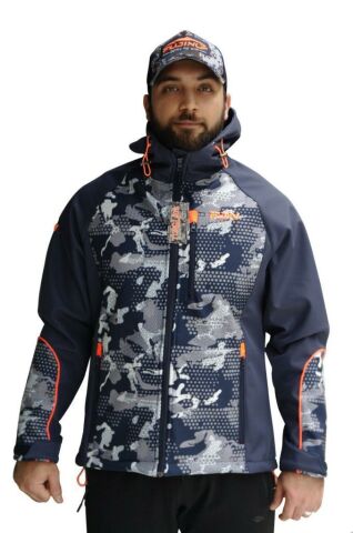 Fujin Camo Softshell Mont ( Mavi)
