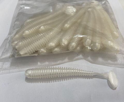 Mutlu Predatör Silikon Sedef Beyaz  9cm 4gr