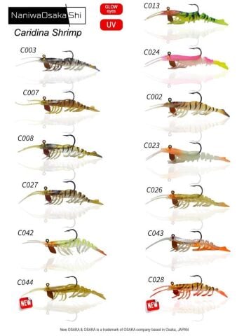 NaniwaOsakaShi Caridina Shrimp 7.62cm 6.5g  Silikon Karides