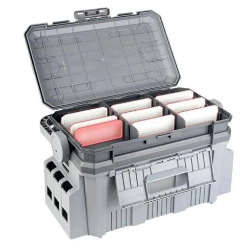 Shufa Çift Katlı Ekstra Dayanıklı Profesyonel Balıkçı Kutu Çanta 19,5L - Gri