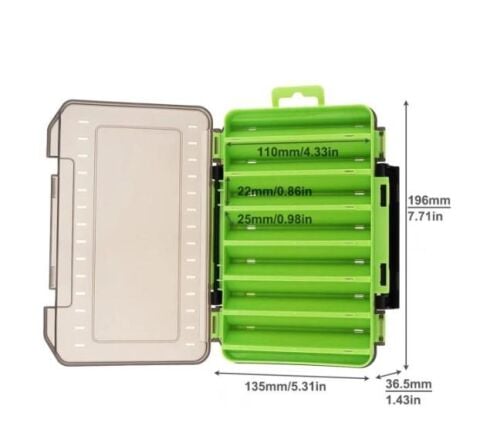 Shufa Lure Box Çift Taraflı Kutu 105mm - Yeşil