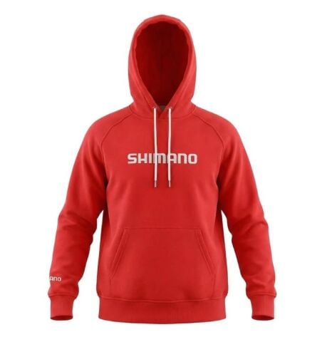 Shimano Hoodie Kapüşonlu Sweatshirt Red