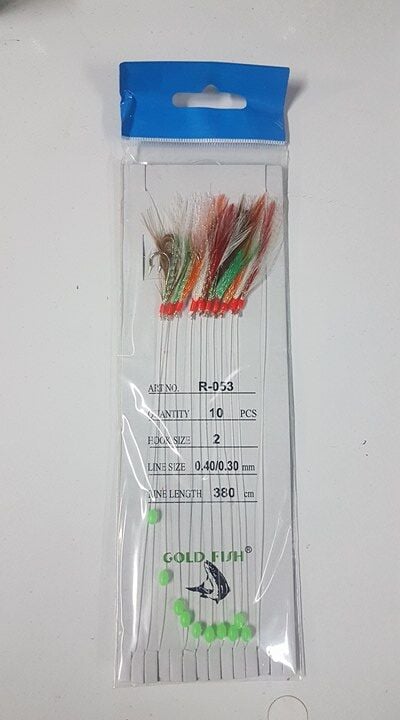 Gold Fish Çapari Karışık Tüylü Beyaz İğne 10'lu