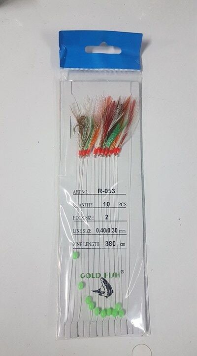Gold Fish Çapari Karışık Tüylü Beyaz İğne 10'lu