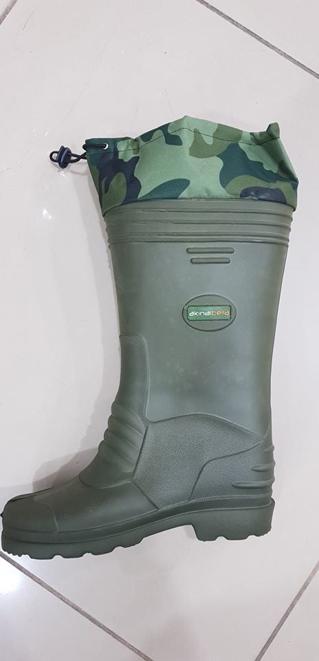 Akınalbella Haki Yeşil Su Geçirmez Erkek Çizme
