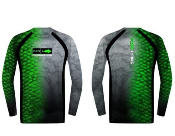 Fujin Performance T-Shirt Green Ocean Large