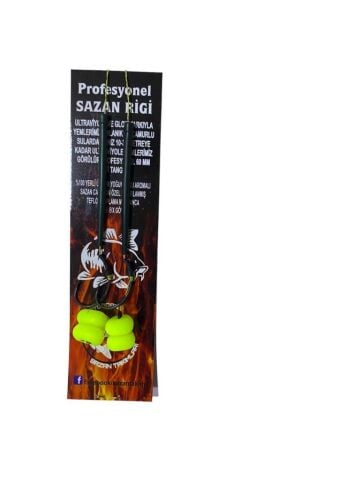 Mısırlı Sazan Rig Takımı 2'Lİ (Açık Sarı)