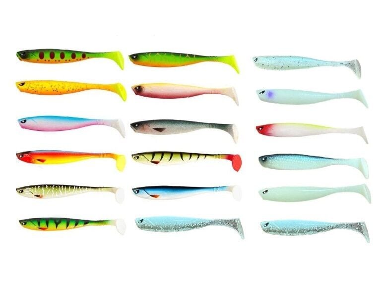 Lucky John Basara 3D Soft Swim 3.5'' 8.89cm 6 P Silikon Yem