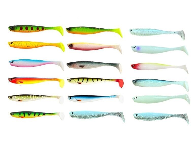 Lucky John Basara 3D Soft Swim 3.5'' 8.89cm 6 P Silikon Yem