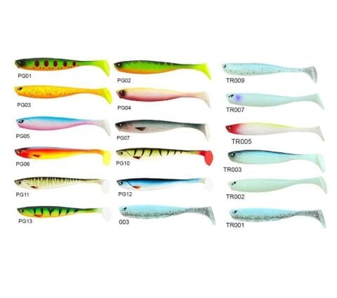 Lucky John Basara 3D Soft Swim 3.5'' 8.89cm 6 P Silikon Yem